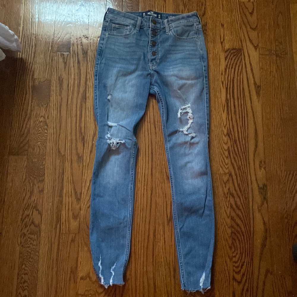 Hollister high-rise crop super skinny jeans